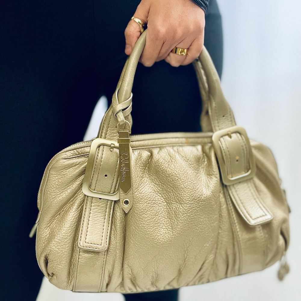 Golden Leather Cole Haan Shoulder Bag